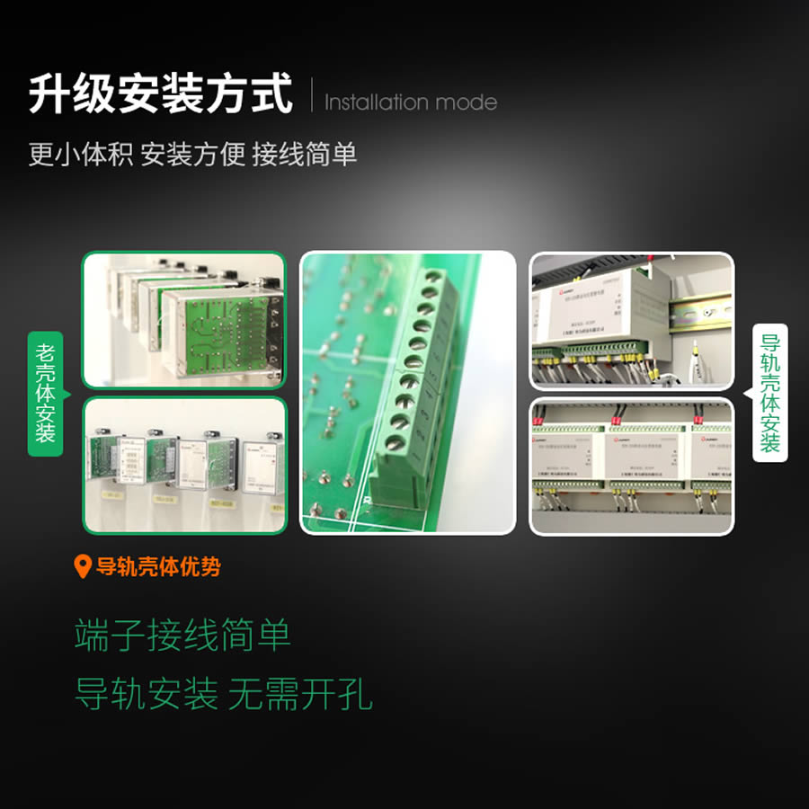 SRS-24VAC-4H4D-10A导轨安装结构